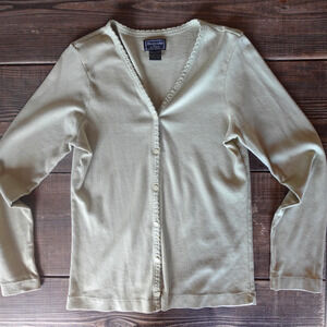 Vintage Abercrombie & Fitch Sweater Womens Large Button Up‎ Cardigan Top Y2K 90s